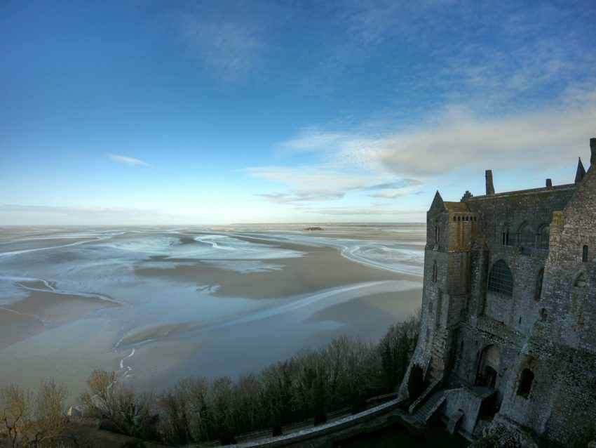 high-angle photography of gray castle